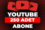 ⭐Youtube 250 Abone + 365 Gün Garanti⭐