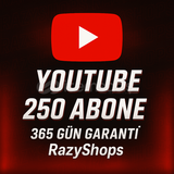 YouTube 250 Abone + 365 Gün Garantili