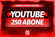 ⭐️ YOUTUBE 250 ABONE + GARANTİ ⭐️