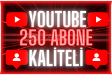 ❤️ YOUTUBE +250 ABONE! ⭐ [KALİTELİ | HIZLI] ❤️