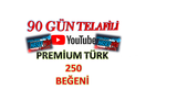 Youtube 250 ADET PREMİUM TÜRK BEĞENİ