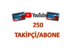 Youtube 250 ADET TAKİPÇİ