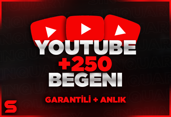 Youtube 250 Beğeni / Garantili