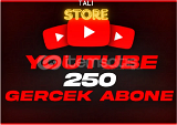 YouTube 250 Gerçek Abone