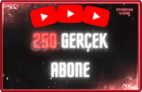 ⭐YOUTUBE 250 GERÇEK ABONE⭐