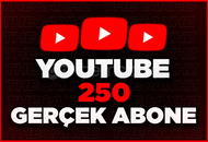 YouTube 250 Gerçek Abone ( Garantili )