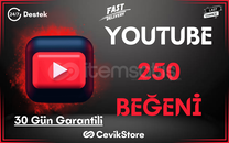 ⭐️YouTube 250 Global Beğeni [Garanti]⭐️