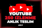 YOUTUBE 250 İZLENME - GARANTİLİ