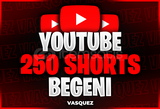 ⭐ YouTube 250 Shorts Beğeni ⭐