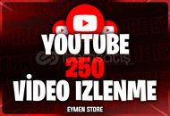 ⭐ YouTube 250 Video İzlenme
