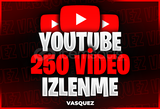 ⭐ YouTube 250 Video İzlenme⭐