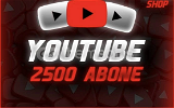 ???? YouTube 2500 abone ???? çok ucuza ????