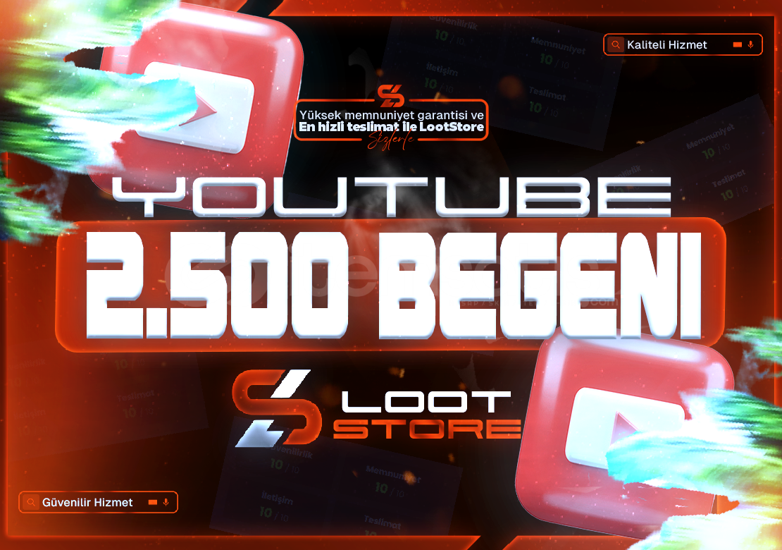 ⭐️YOUTUBE 2.500 BEĞENİ+GARANTİ✅⭐️ ⭐️YOUTUBE 2.500 BEĞENİ+GARANTİ✅⭐️