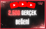 ⭐YOUTUBE 2.500 GERÇEK BEĞENİ⭐