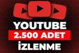 ⭐Youtube 2500 İzlenme + 365 Gün Garanti⭐