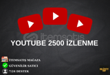 YOUTUBE 2500 İZLENME | ANLIK