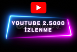 Youtube 2.500 İzlenme Garantili