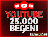 YouTube 25.000 Beğeni - Kaliteli