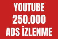 Youtube 250.000 Gerçek izlenme (Garantili)