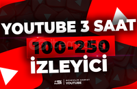 ⭐ Youtube 3 Saat 100-250 Canlı İzleyici ⭐