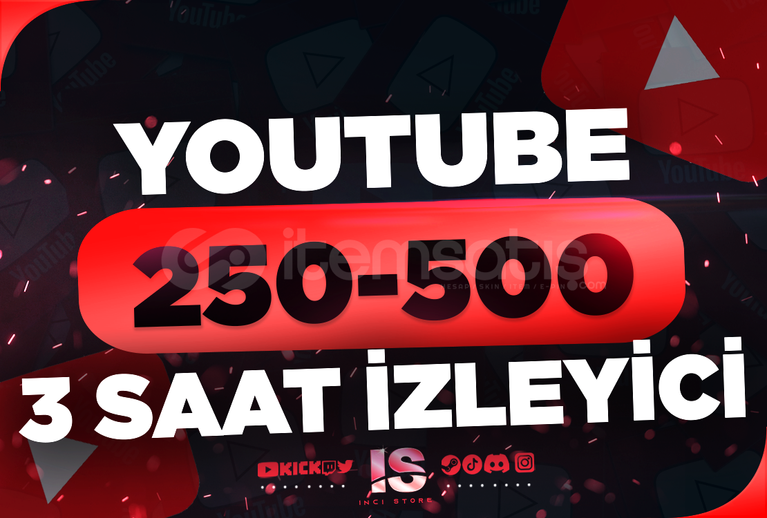⭐ Youtube 3 Saat 250-500 Canlı İzleyici ⭐ ⭐ Youtube 3 Saat 250-500 Canlı İzleyici ⭐
