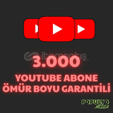 ⭐YOUTUBE 3.000 ABONE /ÖMÜR BOYU GARANTİLİ