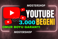 ⚡YOUTUBE 3.000 BEGENİ