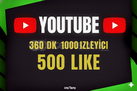 YOUTUBE 360DK İZLENME PAKETİ FULL GARANTİLİ