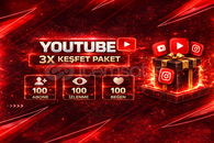 Youtube 3X Ucuz Keşfet Paketi