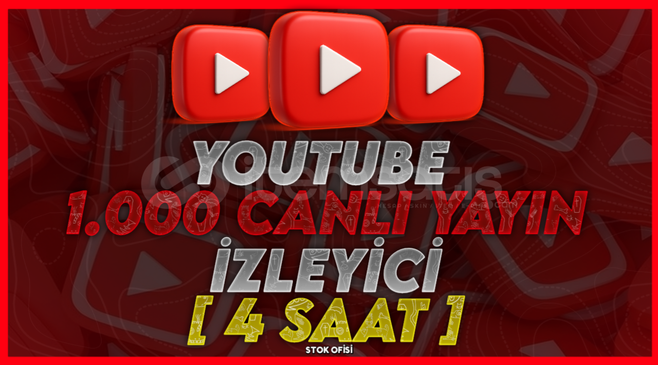 YOUTUBE 4 SAAT 1000 CANLI YAYIN İZLEYİCİ YOUTUBE 4 SAAT 1000 CANLI YAYIN İZLEYİCİ