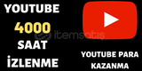 YOUTUBE 4000 SAAT İZLENME + 1000 ABONE