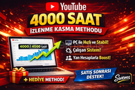 ⭐YouTube 4000 Saat İzlenme Kasma Methodu⭐