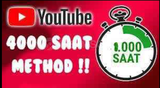 Youtube 4000 saat izlenme method