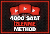 YOUTUBE 4000 SAAT İZLENME METHODU
