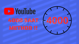 YouTube 4000 Saat İzlenme Methot !