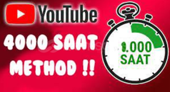 YouTube 4000 Saat İzlenme Methot! YouTube 4000 Saat İzlenme Methot!