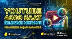 YouTube 4000 Saat İzlenme Methot! kısa sürede