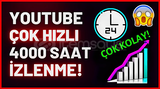 Youtube 4BİN Saat İzlenme Methodu