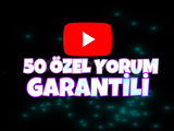 ⭐️ YOUTUBE 50 ADET ÖZEL YORUM ⭐️