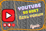 YouTube - 50 Adet Özel Yorum ⭐