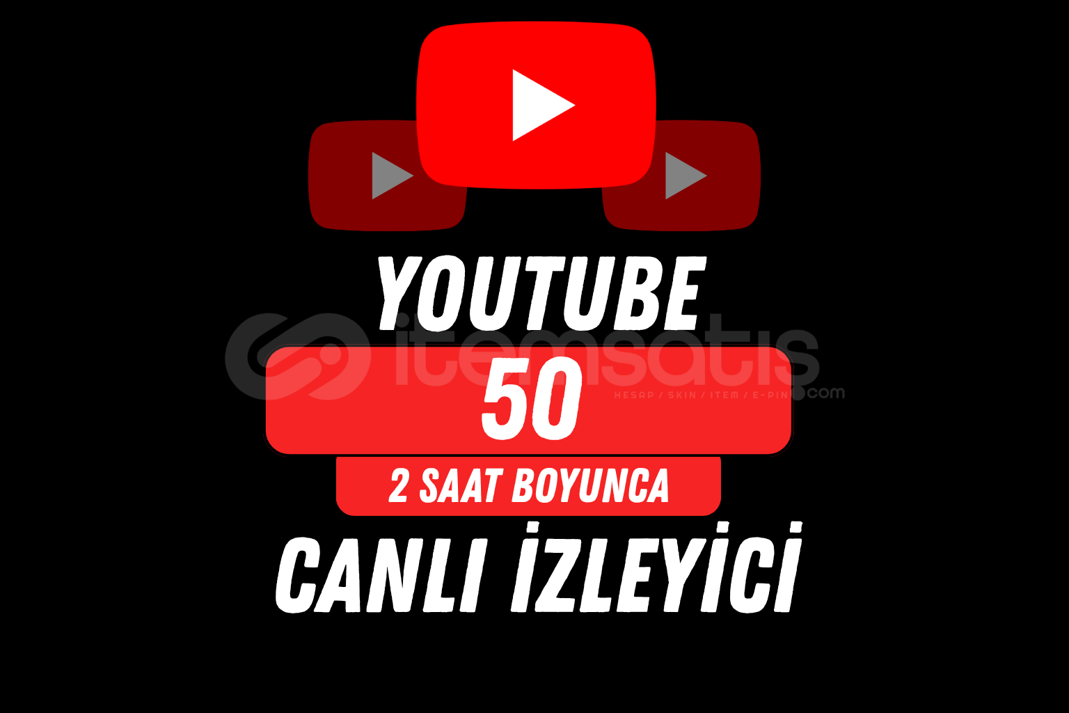 YOUTUBE 50 İZLEYİCİ - 2 SAAT / HIZLI YOUTUBE 50 İZLEYİCİ - 2 SAAT / HIZLI