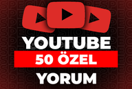 ⭐Youtube 50 Özel Yorum + 30 Gün Garanti⭐