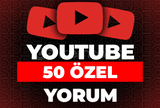 ⭐Youtube 50 Özel Yorum + 30 Gün Garanti⭐