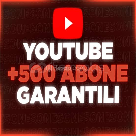 YouTube 500 Abone (Hızlı) YouTube 500 Abone (Hızlı)