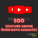 ⭐YOUTUBE 500 ABONE /ÖMÜR BOYU GARANTİLİ