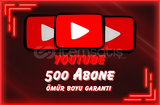Youtube 500 Abone | Ömür Boyu Garantili