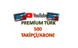 Youtube 500 ADET PREMİUM TÜRK TAKİPÇİ