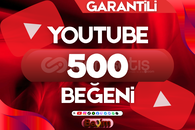 YOUTUBE 500 BEĞENİ / GARANTİLİ