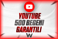 YOUTUBE 500 BEĞENİ KALİTELİ/