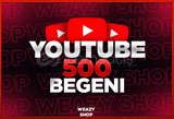 YOUTUBE 500 BEĞENİ KALİTELİ/